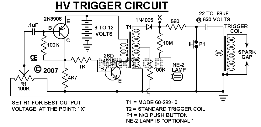 5000 Volts arc supply circuit
