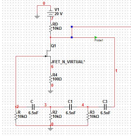 FET Based Phase Shift Oscillator circuit