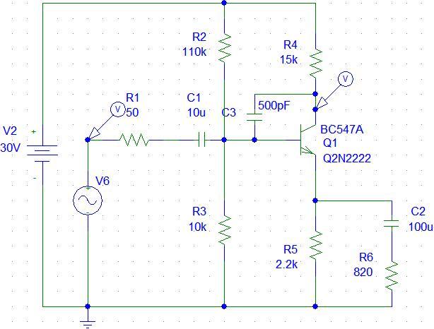 Simple Amplifier/Preamplifier circuit – Circuit Schematic