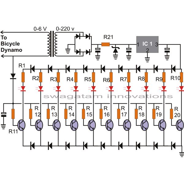 bicycle speed indicator circuit explained – Circuit Schematic