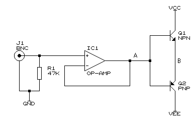 FFT audio amplifier design circuit