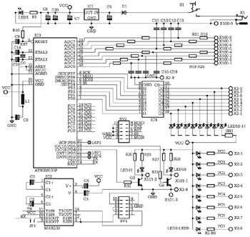 AVR Development Board circuit
