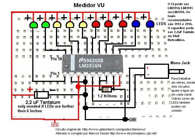 become a VU meter and homemade rhythm lights easy megapost circuit