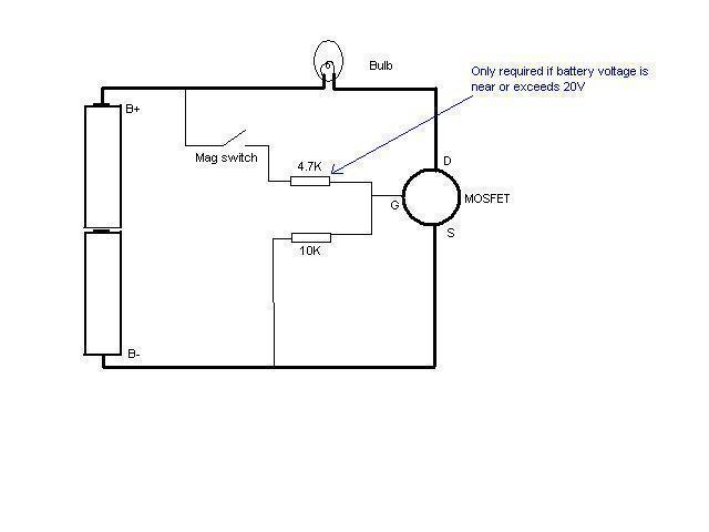 Basic mosfet switch question circuit