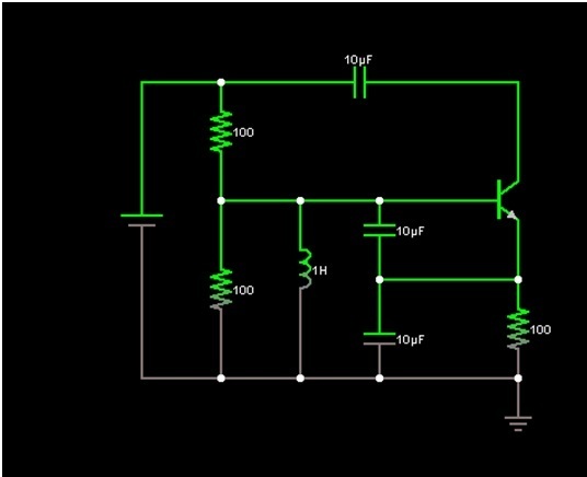 Common Collector Colpitts Oscillator – Circuit Schematic