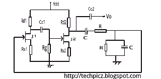 wein bridge oscillator using jfet circuit