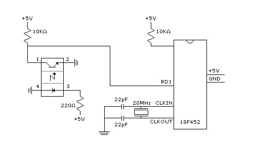 QRD1114IR Sensor circuit