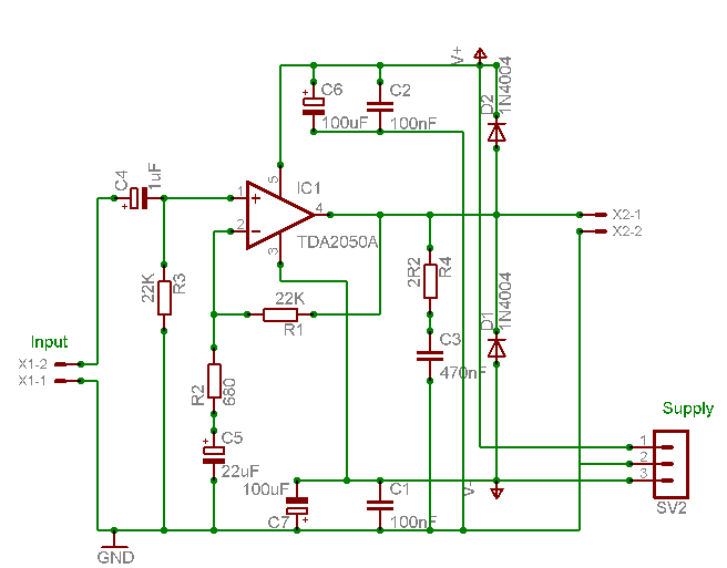 3-channel Audio Amplifier circuit