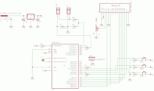 arduino volt ammeter final part printed circuit