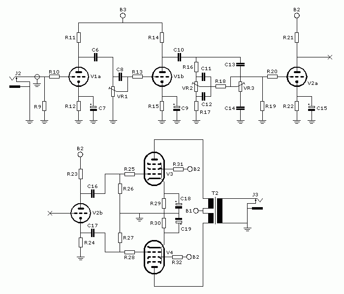 class ab subminiature – Circuit Schematic