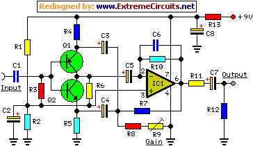 4 channel portable audio mixer 18 – Circuit Schematic