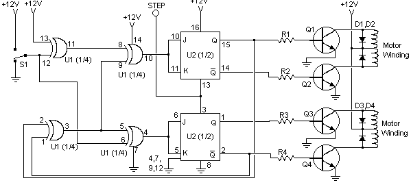 Stepper Motor Controller – Circuit Schematic