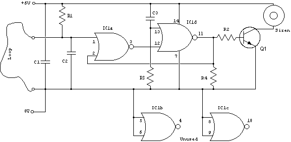 wire loop alarm2 – Circuit Schematic