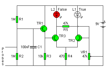 Lie detector circuit