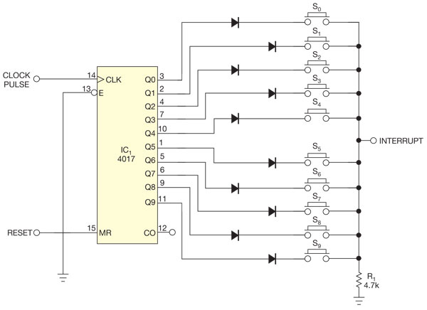 10 or more switches using a microcontroller circuit