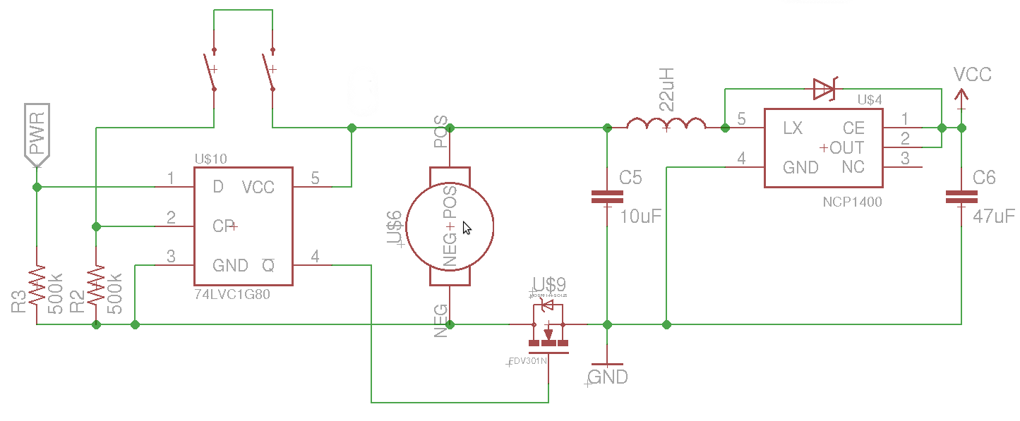 mosfet Turning a microcontroller on with a flip flop circuit
