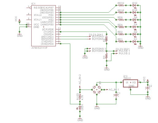 nixie clock – Circuit Schematic