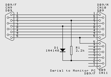 RS232 Connections wiring up circuit
