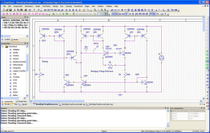 SuperSpice circuit