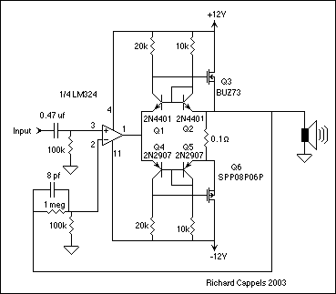 Fet Buffer for amplifiers circuit