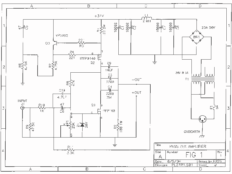 MOSFET Power amplifier circuit