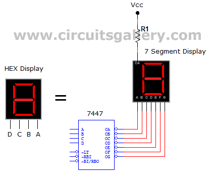 Numeric water level indicator- liquid level sensor circuit diagram with 7 segment display circuit
