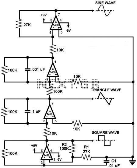 Simple function generator – Circuit Schematic
