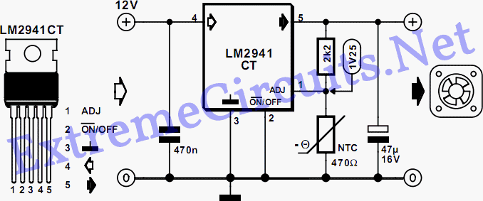 PC Fan Speed Controller - For a Low-Noise PC – Circuit Schematic