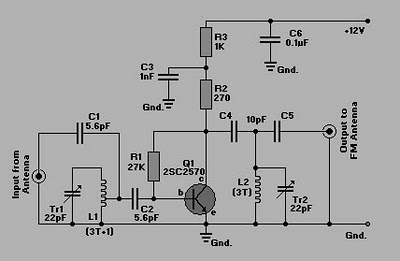booster radio fm schematic circuit – Circuit Schematic