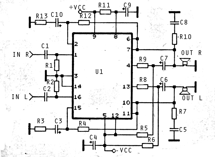 2x30watt home amplifier circuit – Circuit Schematic