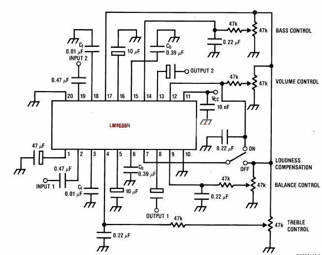 volume controller equalizer – Circuit Schematic