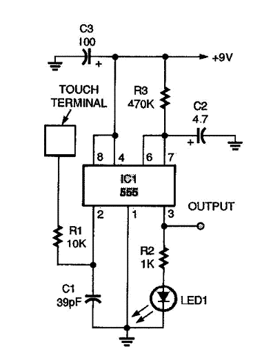 Touch Switch And Delay Circuit
