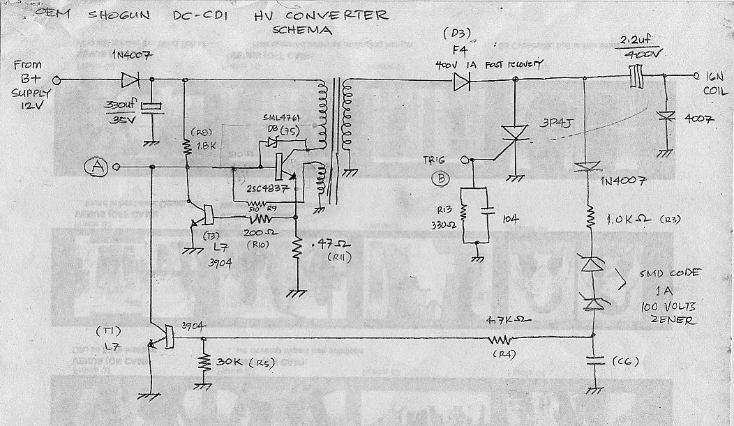 suzuki shogun oem dc cdi – Circuit Schematic