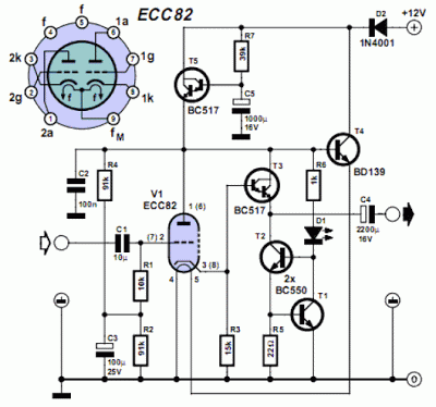 Hybrid Headphone Amplifier – Circuit Schematic