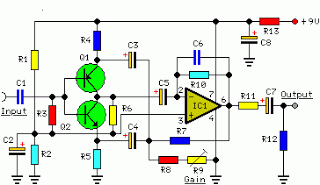 new 4 channel portable audio mixer – Circuit Schematic