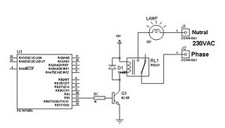 Control A Relay from PIC Microcontroller circuit