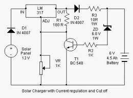 solar battery charger circuit schematic circuit