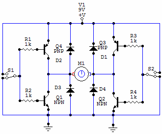 Another simple H-Bridge circuit – Circuit Schematic