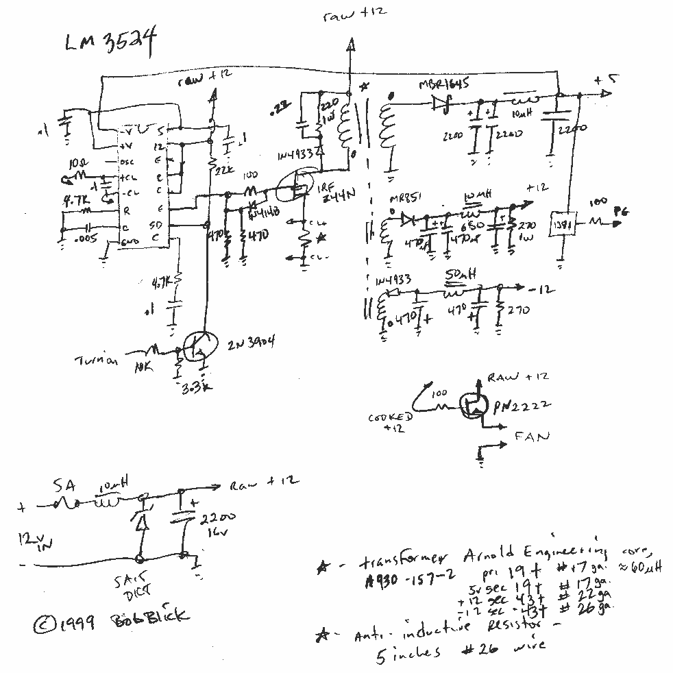 Mobile MP3 Player PC – Circuit Schematic