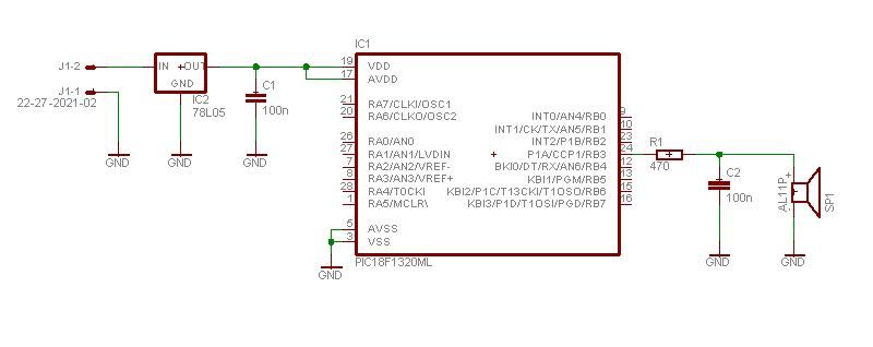 pic sound player pcm to pwm converter using pic18f1320 circuit