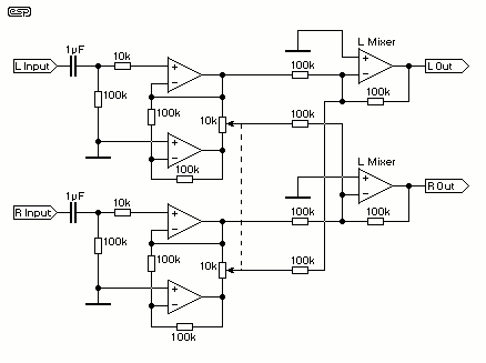 Stereo Width Controllers circuit