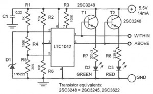 5 volt ttl voltage monitor – Circuit Schematic