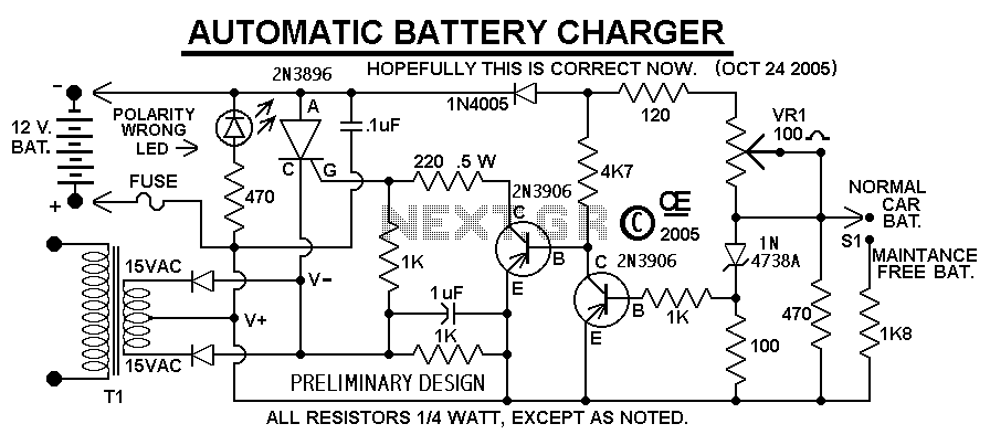 Car Battery Charger circuit