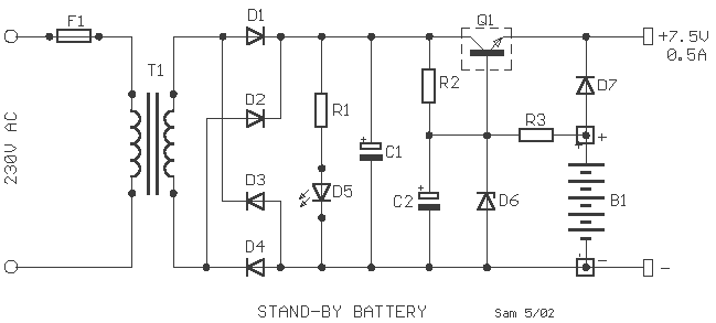 Stand-by Battery Charger circuit