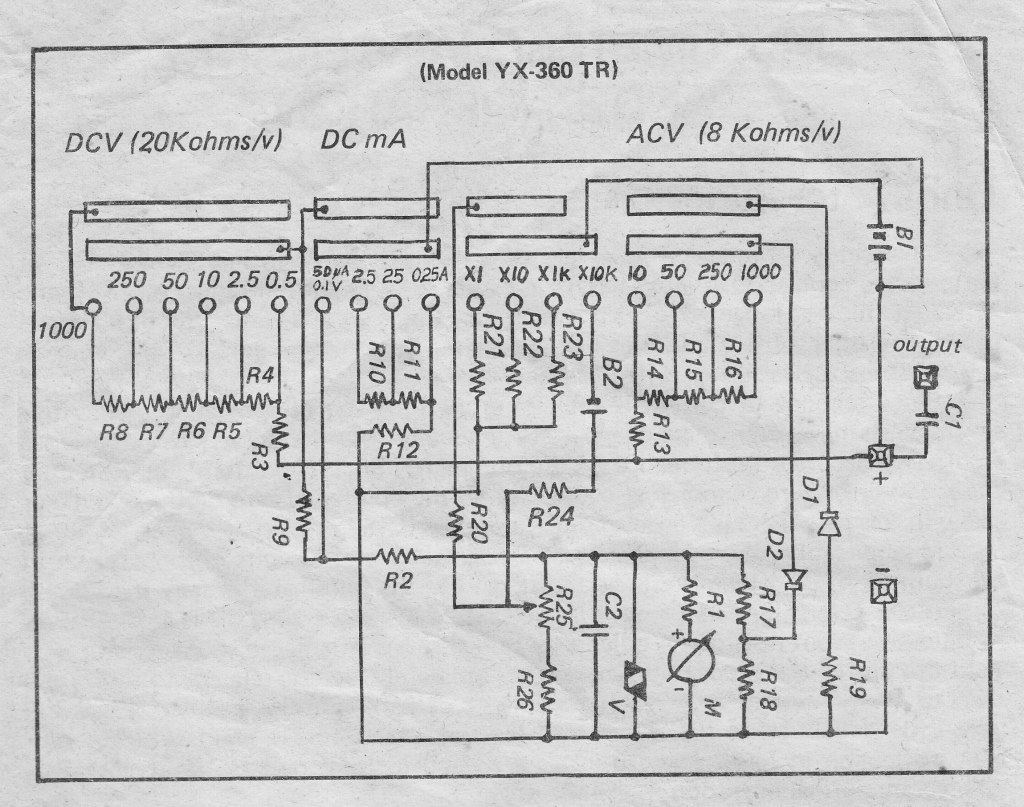 maintenance sanwa yx 360tr schematic diagram – Circuit Schematic