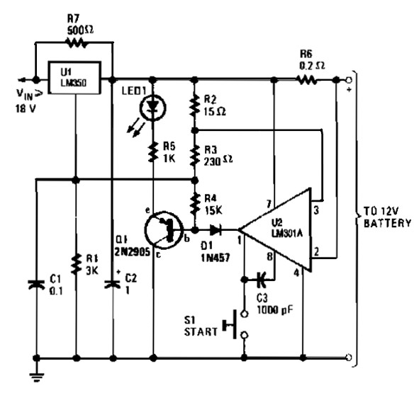 high performance gelled lead acid charger circuit