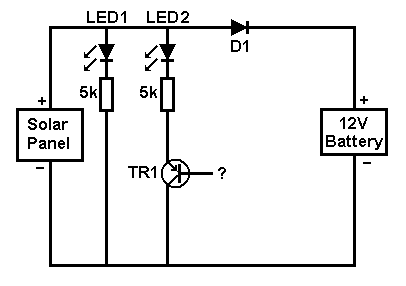 Battery Circuit Charging Indicator circuit