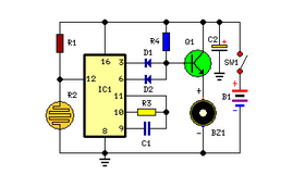 Fridge Door Alarm Circuit