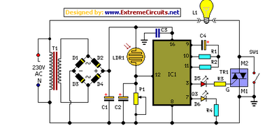 Midnight Security Light Circuit Schematic circuit
