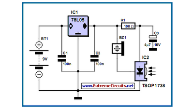 IR Remote Control Tester circuit